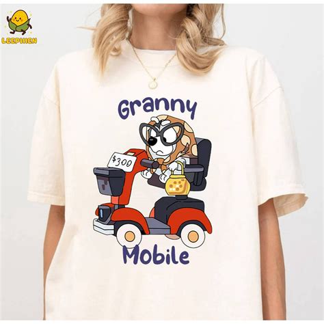 Bluey Muffin Granny Mobile Shirt, Bluey Muffin Granny Tshirt, Muffin ...