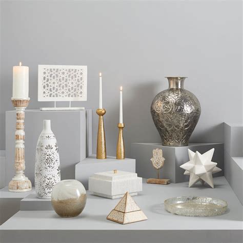 White Distressed Candle Holder, 11"