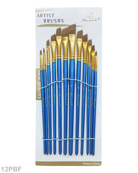 12Pc Paint Brush Blue X (12Pbx) – Inkarto