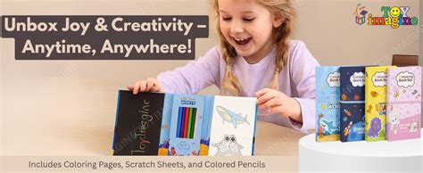 Buy Toy Imagine Coloring Book Set for Kids – Art & Craft Kit with ...
