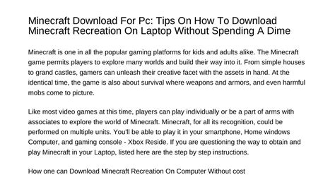 Image result for Minecraft Game for Computer Free