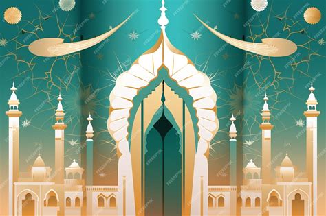 Premium Vector | Arabian Islamic Holy Day Template