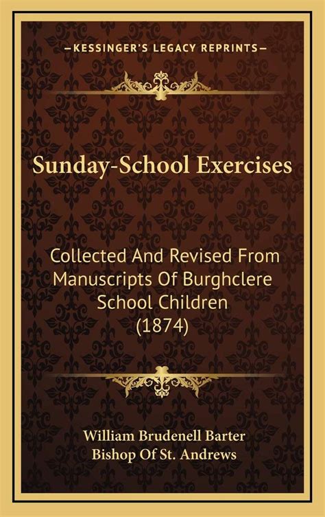 Buy Sunday-School Exercises: Collected and Revised from Manuscripts of ...