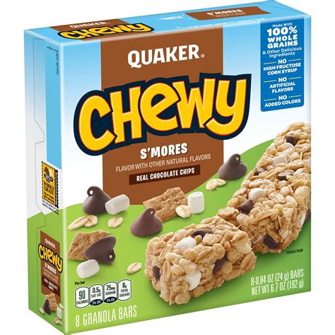 Quaker Chewy S'mores Granola Bars - 6.7oz/8ct – BrickSeek