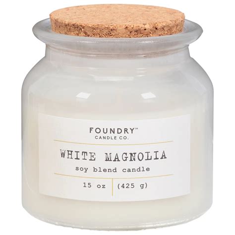 Foundry Candle Co. White Magnolia Scented Soy Candle - Shop Candles at ...