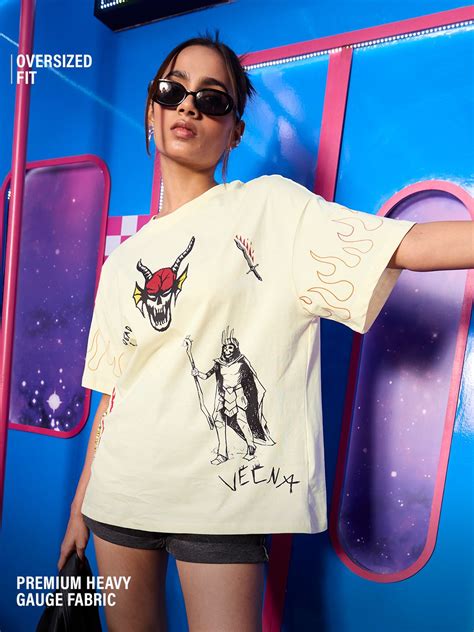 Buy Stranger Things: Hellfire Club Women Oversized T-Shirts online at ...