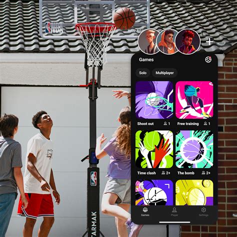 Smart Basketball Hoop with Mini-Games Basketball Play