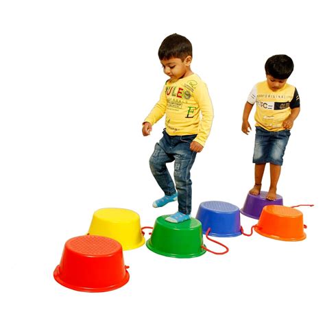 GISCO Kids Balance Walking Buckets Kids Stepping Buckets for Balance ...