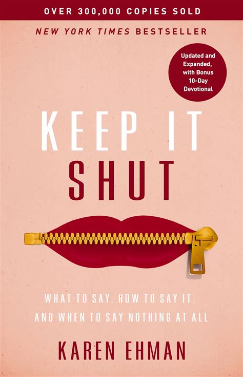 KEEP IT SHUT – Karen Ehman