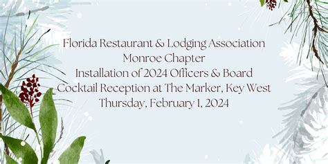 FRLA Monroe Winter Cocktail Reception and Installation of 2024 Board ...