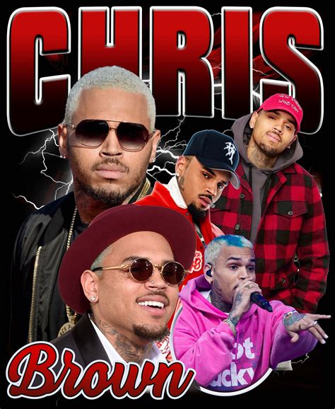 Chris Brown T Shirt Design PNG Instant Download | Chris brown t shirts ...