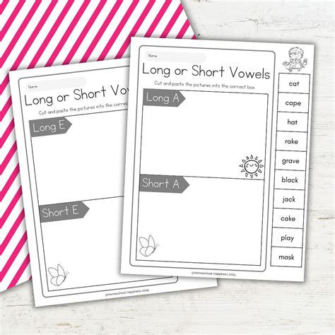 Free Long A Vowel Sound Worksheets for Early Readers