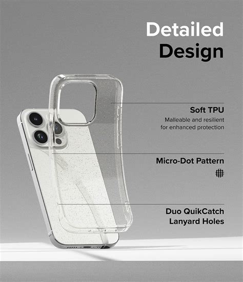 iPhone 15 Pro back cover case - Buy iPhone 15 Pro Glitter Clear Case ...