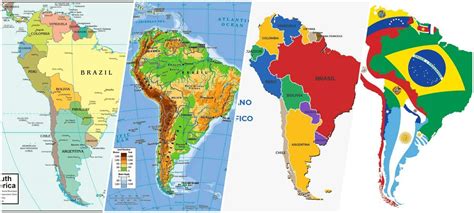 Image result for Sur America Map