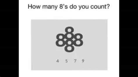 Optical Illusion Challenge: How Many 8's Can You Find In This Image In ...