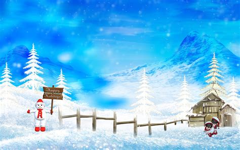 Christmas Landscape Wallpapers - Wallpaper Cave