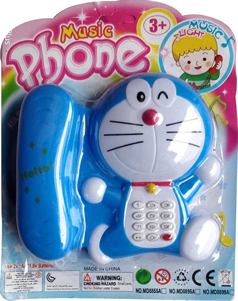 Buy Decals prime Musical Toy-Battery Operated Sky Blue Doraemon ...