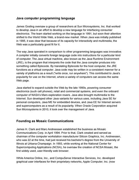 Image result for Java Computer Programming Language Example