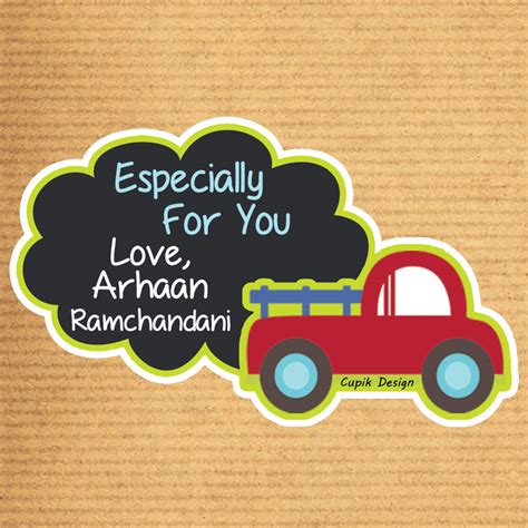 Personalised Gift Stickers | Truck Shaped – mumma.com