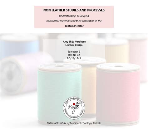 Non leather studies & processesC - NON LEATHER STUDIES AND PROCESSES ...