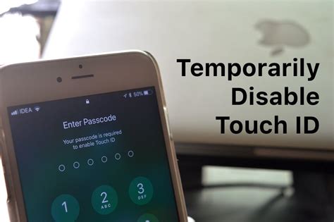 How to Temporarily Disable Touch ID on iPhone in iOS 11