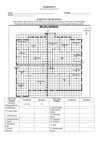 Rectangular Coordinate System Worksheet 的图像结果