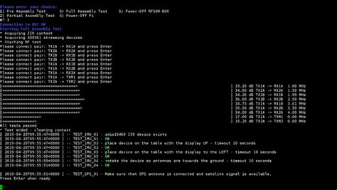 ADRV-PACKRF Production Testing [Analog Devices Wiki]