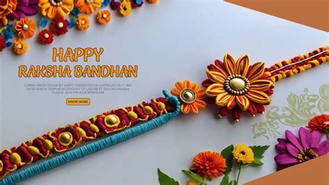 Happy Raksha Bandhan Invitation PSD Template | Psd Templates