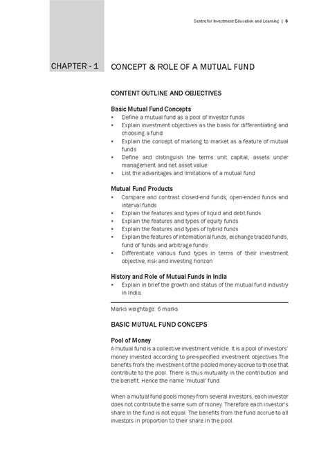Mutual Funds - 001-151 - Centre for Investment Education and Learning ...