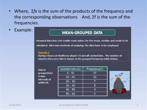 Measurement of central tendency with group data | PPTX - measurement of central tendency