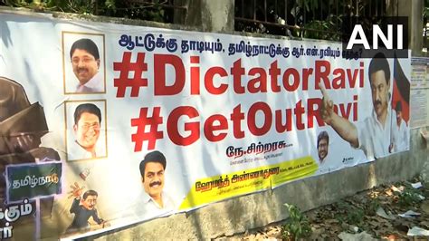 Ahead of PM's visit, 'Get out Ravi' & 'Dictator Ravi' posters seen in ...