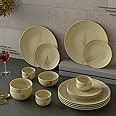 Buy The Earth Store Handcrafted Ivory Italian Marble Ceramic Dinner Set ...