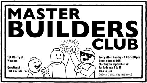 Master Builders Club for age 6-11, 136 Cherry St, Wauseon, OH, United ...