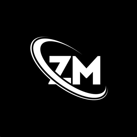 ZM logo. Z M design. White ZM letter. ZM letter logo design. Initial ...