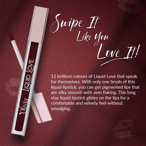 Buy Oliva Liquid Lipstick Mte Lipstick – Prybeauty