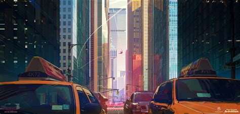 GrivetArt.com :::... - Spider-Man: Into the Spider-Verse - Concept Art