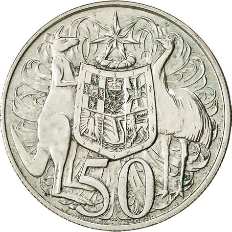 Fifty Cents 1966 (round, silver), Coin from Australia - Online Coin Club