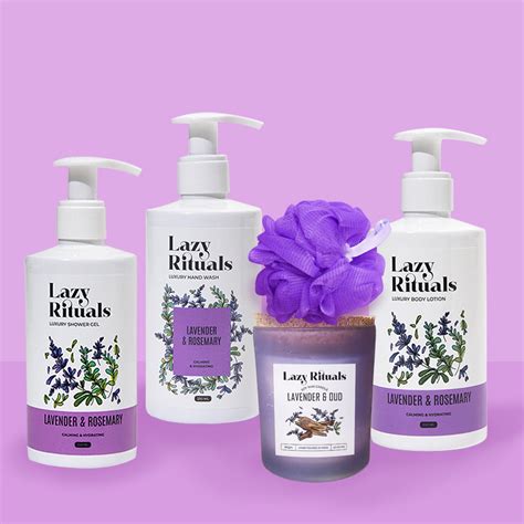 Lavender & Rosemary Shower Gel + Body Lotion + Hand Wash + Lavender