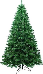 Buy Party Flags6ft Christmas Tree, Premium Hinged Spruce Artificial ...