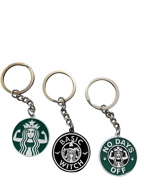 {3 Keychains} Cute Keychain for Starbucks Lovers, Fun Keychains for ...