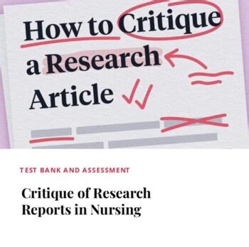 Image result for Test Critique Example