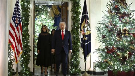 Donald Praises Melania's Christmas Decorations
