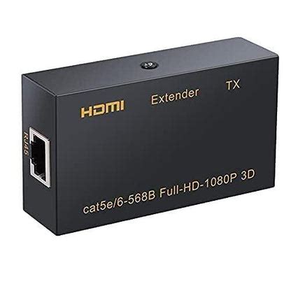 HDMI Extender 4K 60MTR, HDMI to RJ45 Ethernet Network Converter Media ...