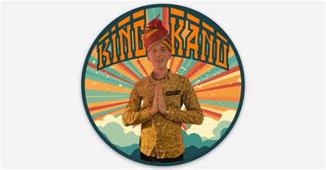 KingKanuSticker by Daniele Joshua | Round stickers | Sticker Mule India