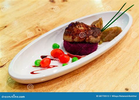 Grilled Foie Gras or Goose Liver Stock Image - Image of food ...