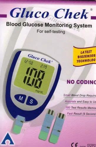 Blood Glucose Meter - Gluco Chek Glucose Meter Authorized Wholesale ...