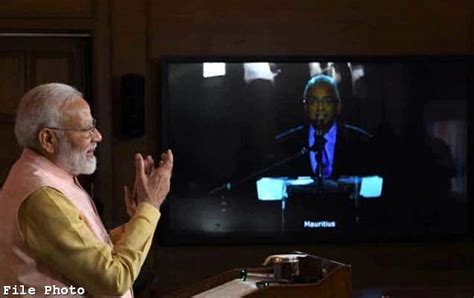 Prime Minister Narendra Modi and Prime Minister of Mauritius Pravind ...