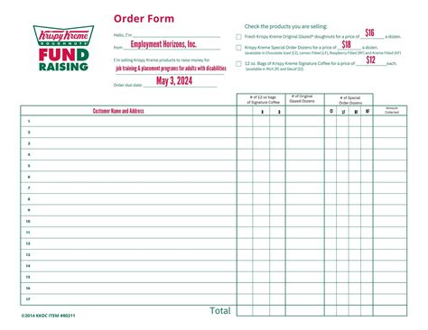 Fundraising with Krispy Kreme Doughnuts! - Employment Horizons