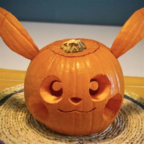 Pokemon Pikachu Pumpkin Carvings