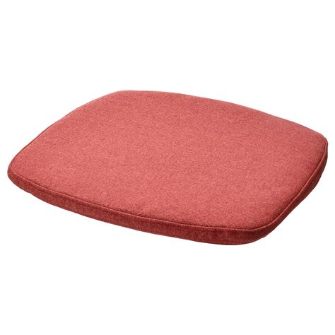 ÄLVGRÄSMAL chair pad, red, 32.6/31.3x33x3 cm (13/12x13x1") - IKEA